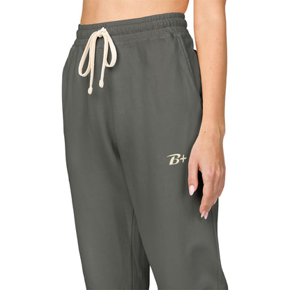 Garment-Dyed Fleece Sweatpants — Minimal D+ Logo