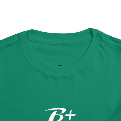 B+ Blood Type Toddler Tee — Cute Kids Short Sleeve Shirt