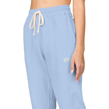 Garment-Dyed Fleece Sweatpants — Minimal D+ Logo