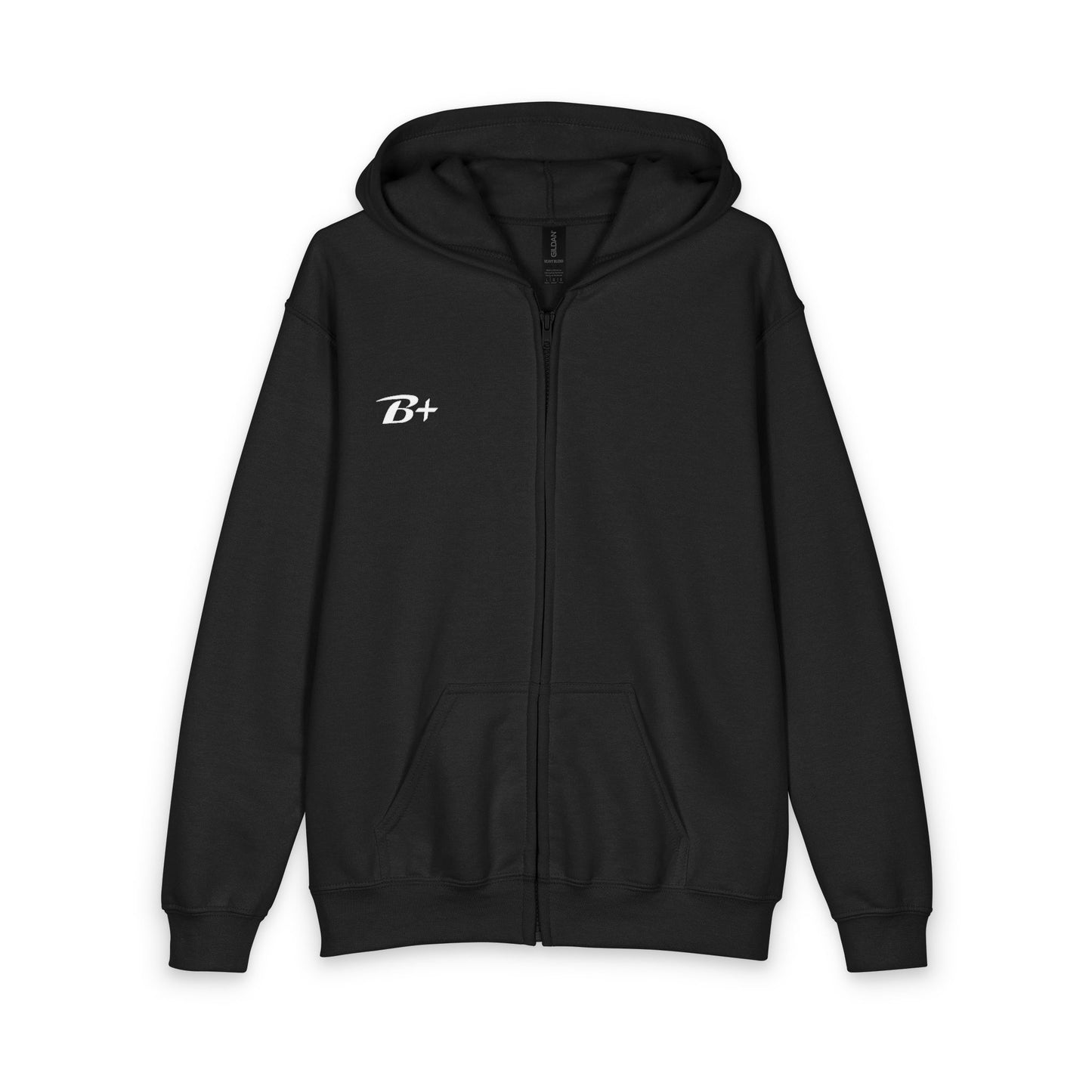 Youth Zip Hoodie — Black Casual Kids Hoodie