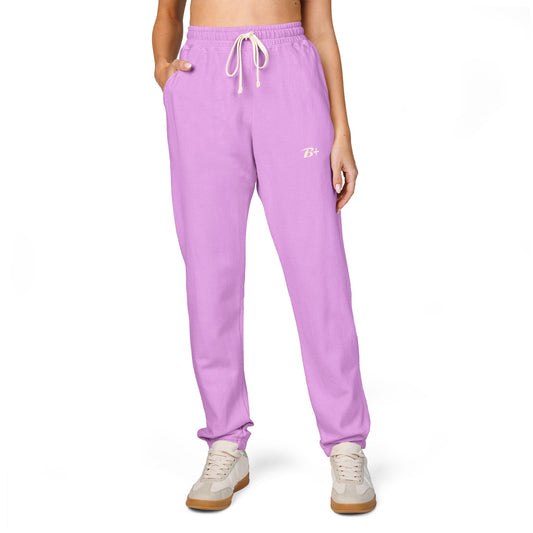 Garment-Dyed Fleece Sweatpants — Minimal D+ Logo