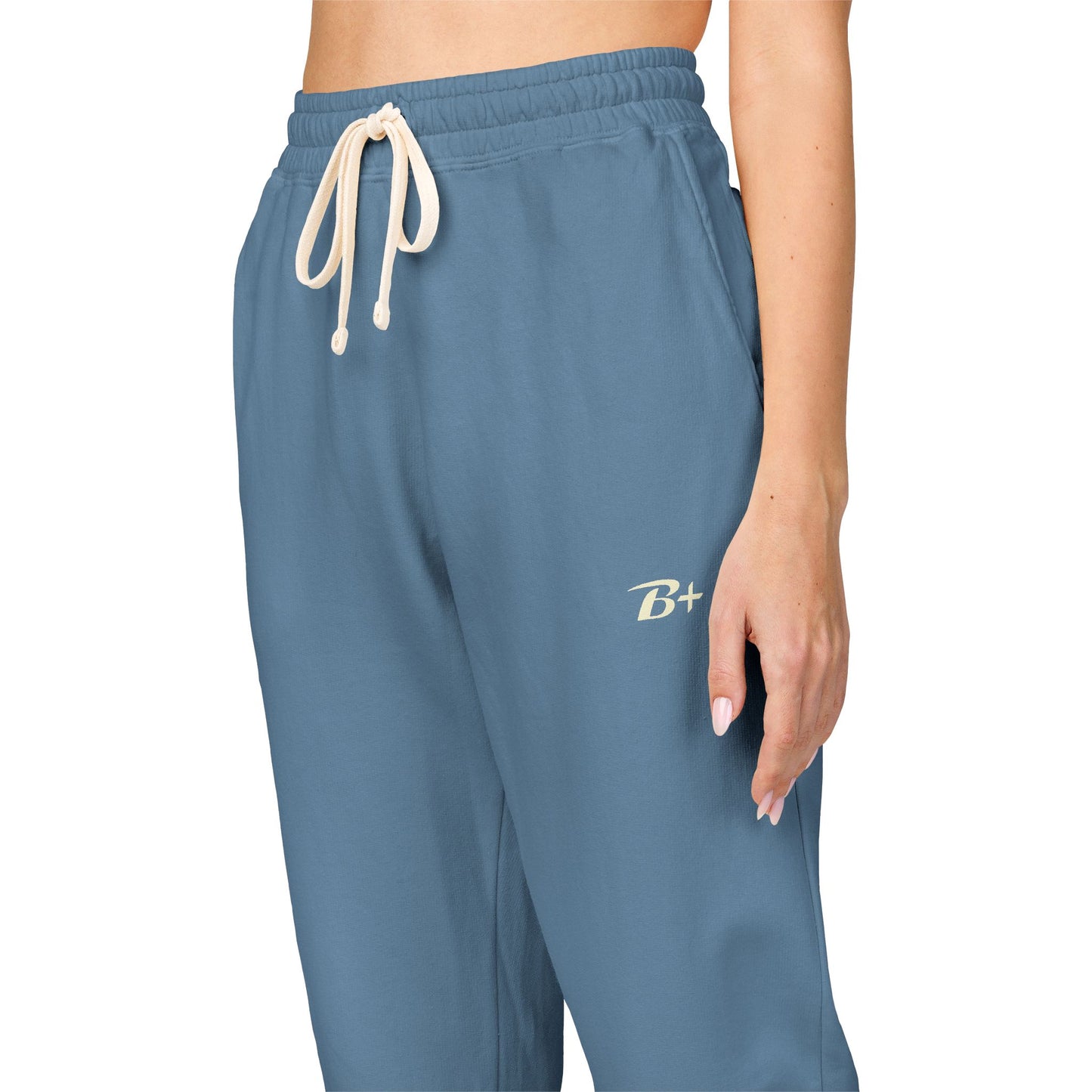 Garment-Dyed Fleece Sweatpants — Minimal D+ Logo