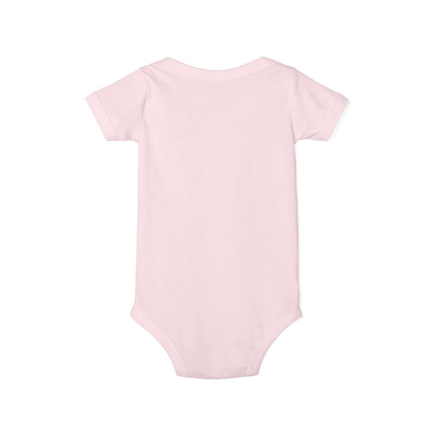 B+ Infant Bodysuit — Minimalist Baby One-Piece with Tiny Chest Graphic