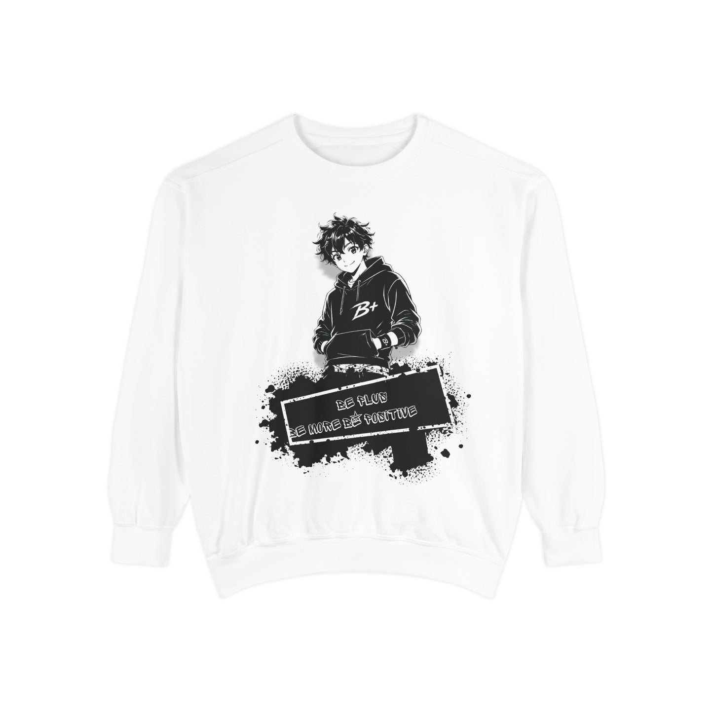 Graphic Anime Sweatshirt — "Be Kind to Those Who Hurt You" Hoodie-Style Pullover