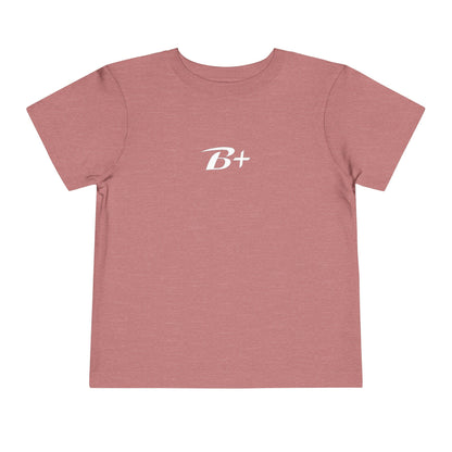 B+ Blood Type Toddler Tee — Cute Kids Short Sleeve Shirt