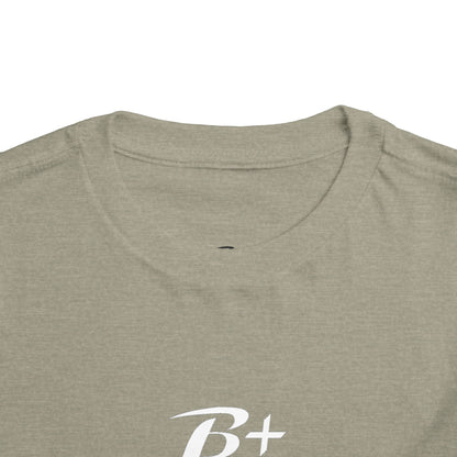 B+ Blood Type Toddler Tee — Cute Kids Short Sleeve Shirt