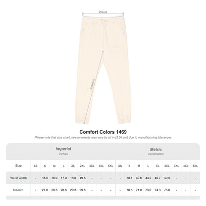 Garment-Dyed Fleece Sweatpants — Minimal D+ Logo