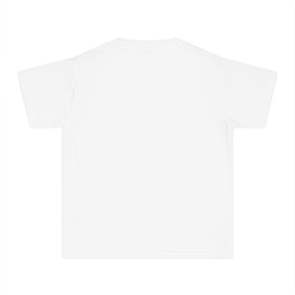 Youth Tee — Black & White Sitting Girl Illustration Graphic T‑Shirt
