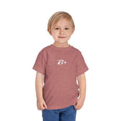 B+ Blood Type Toddler Tee — Cute Kids Short Sleeve Shirt