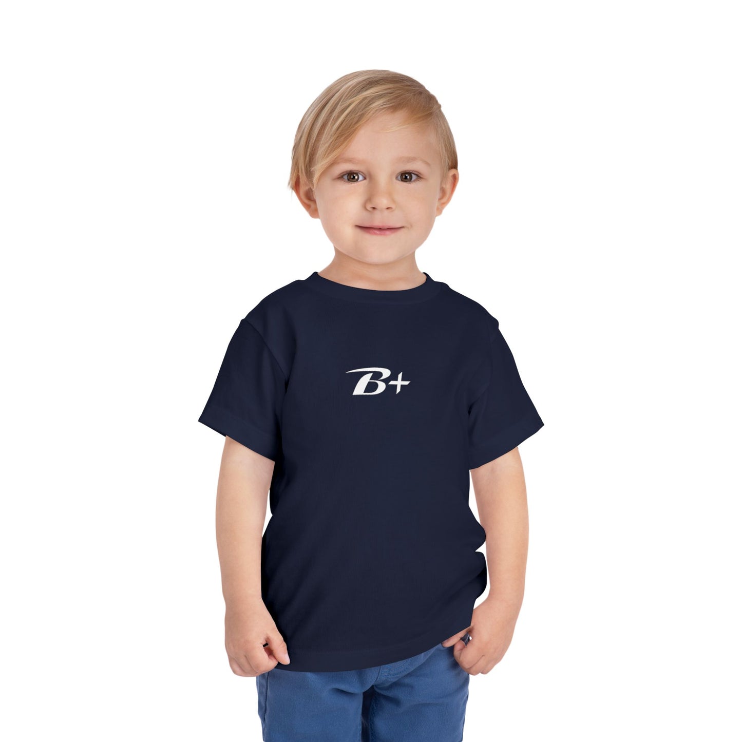 B+ Blood Type Toddler Tee — Cute Kids Short Sleeve Shirt