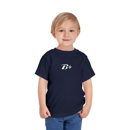 B+ Blood Type Toddler Tee — Cute Kids Short Sleeve Shirt