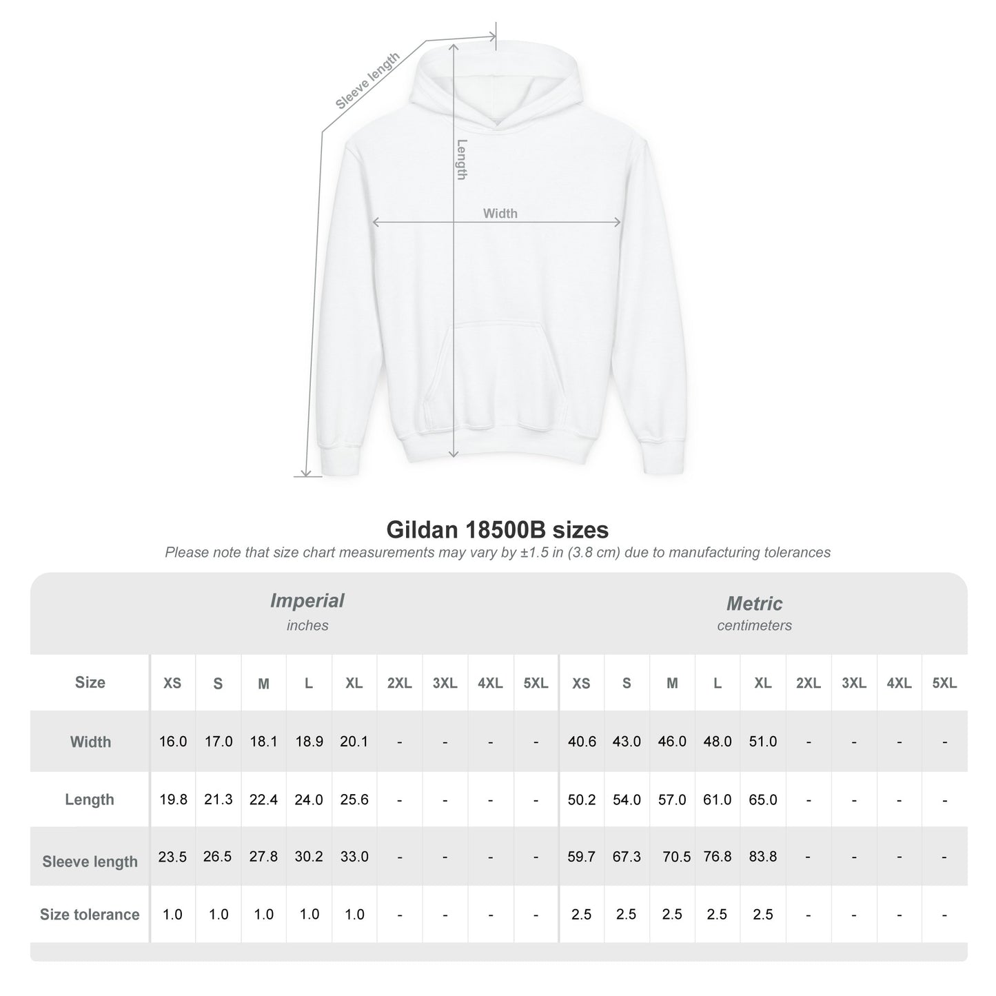 Youth Hoodie — 'B+' Minimal Grade Pride Sweatshirt