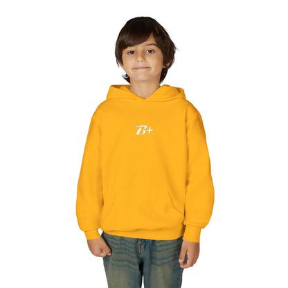 Youth Hoodie — 'B+' Minimal Grade Pride Sweatshirt