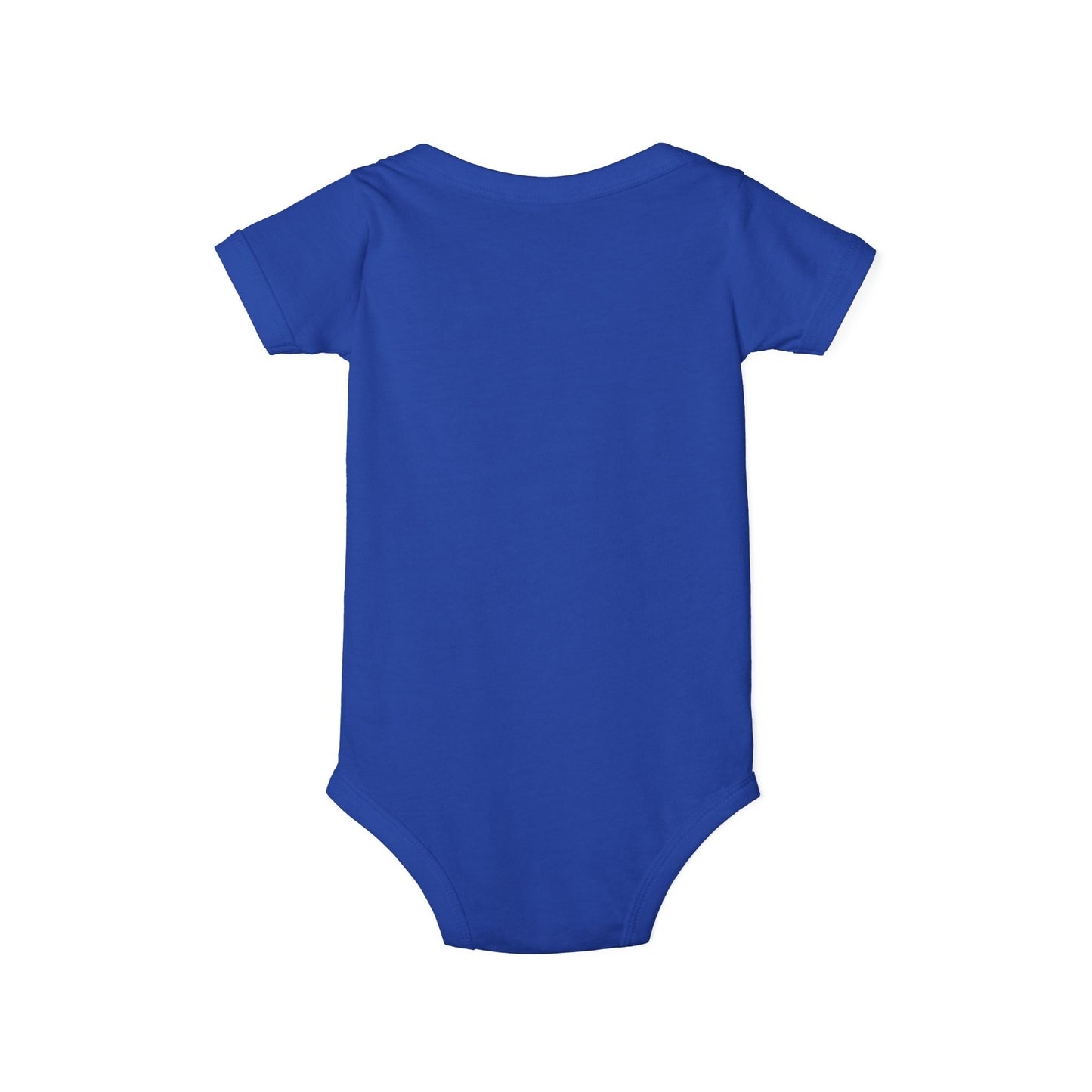 B+ Infant Bodysuit — Minimalist Baby One-Piece with Tiny Chest Graphic
