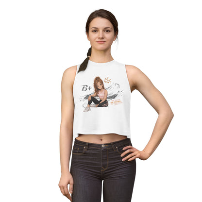 Crop Top — 'Be More' Fitness Girl Graphic Tank