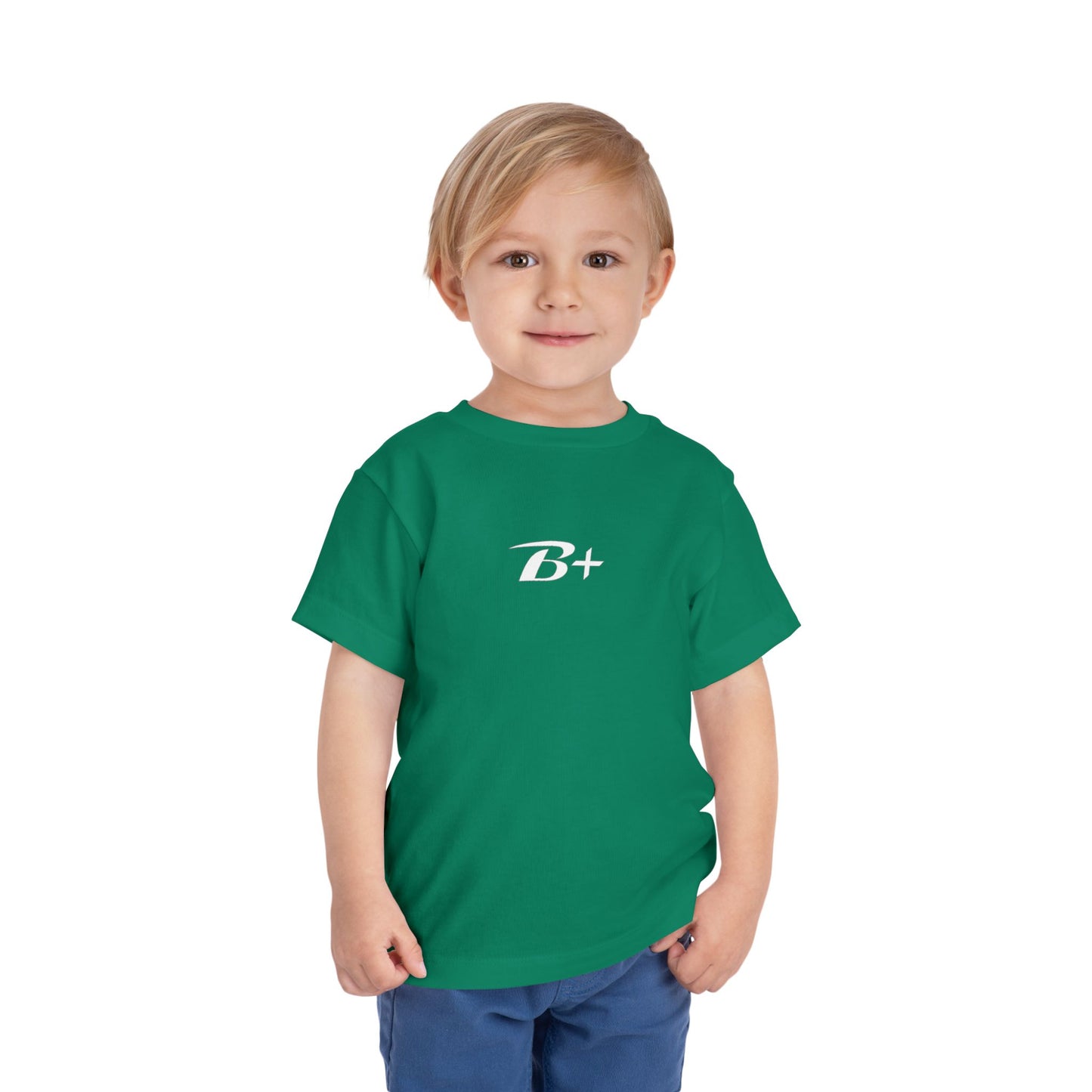 B+ Blood Type Toddler Tee — Cute Kids Short Sleeve Shirt