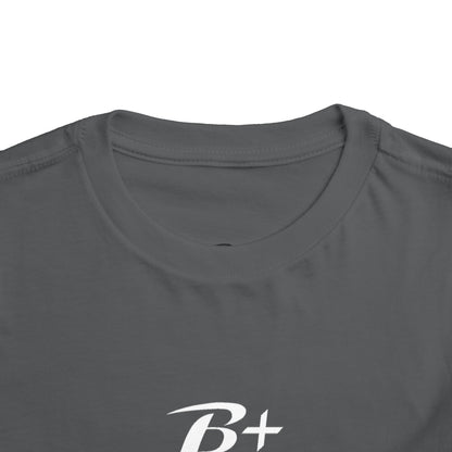 B+ Blood Type Toddler Tee — Cute Kids Short Sleeve Shirt