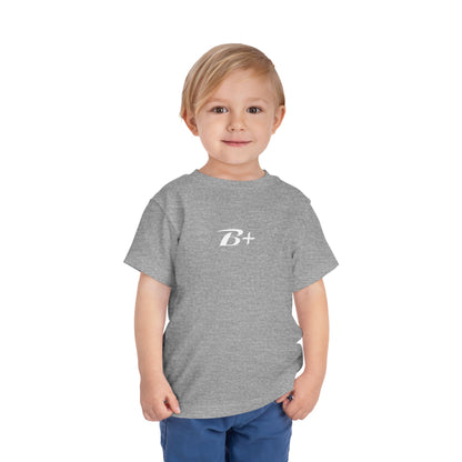 B+ Blood Type Toddler Tee — Cute Kids Short Sleeve Shirt