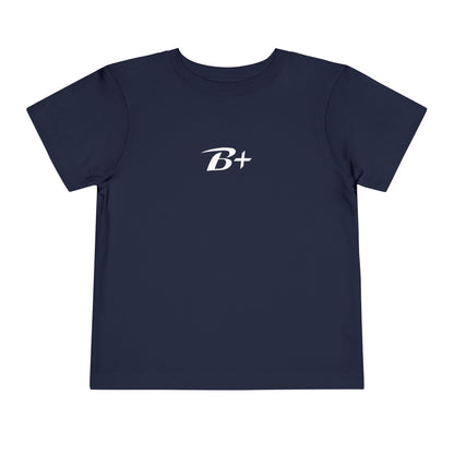 B+ Blood Type Toddler Tee — Cute Kids Short Sleeve Shirt
