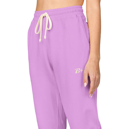Garment-Dyed Fleece Sweatpants — Minimal D+ Logo