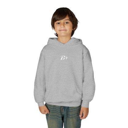 Youth Hoodie — 'B+' Minimal Grade Pride Sweatshirt