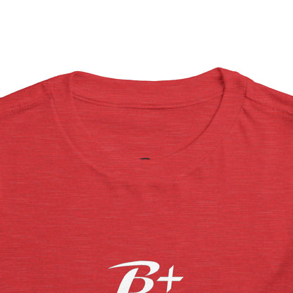 B+ Blood Type Toddler Tee — Cute Kids Short Sleeve Shirt