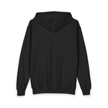 Youth Zip Hoodie — Black Casual Kids Hoodie