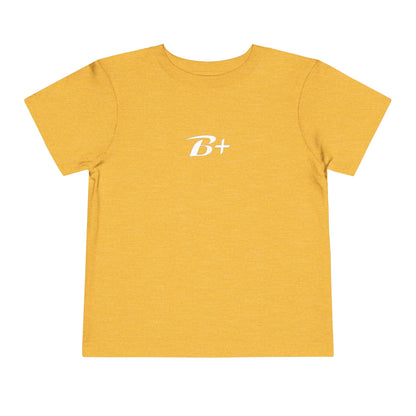 B+ Blood Type Toddler Tee — Cute Kids Short Sleeve Shirt