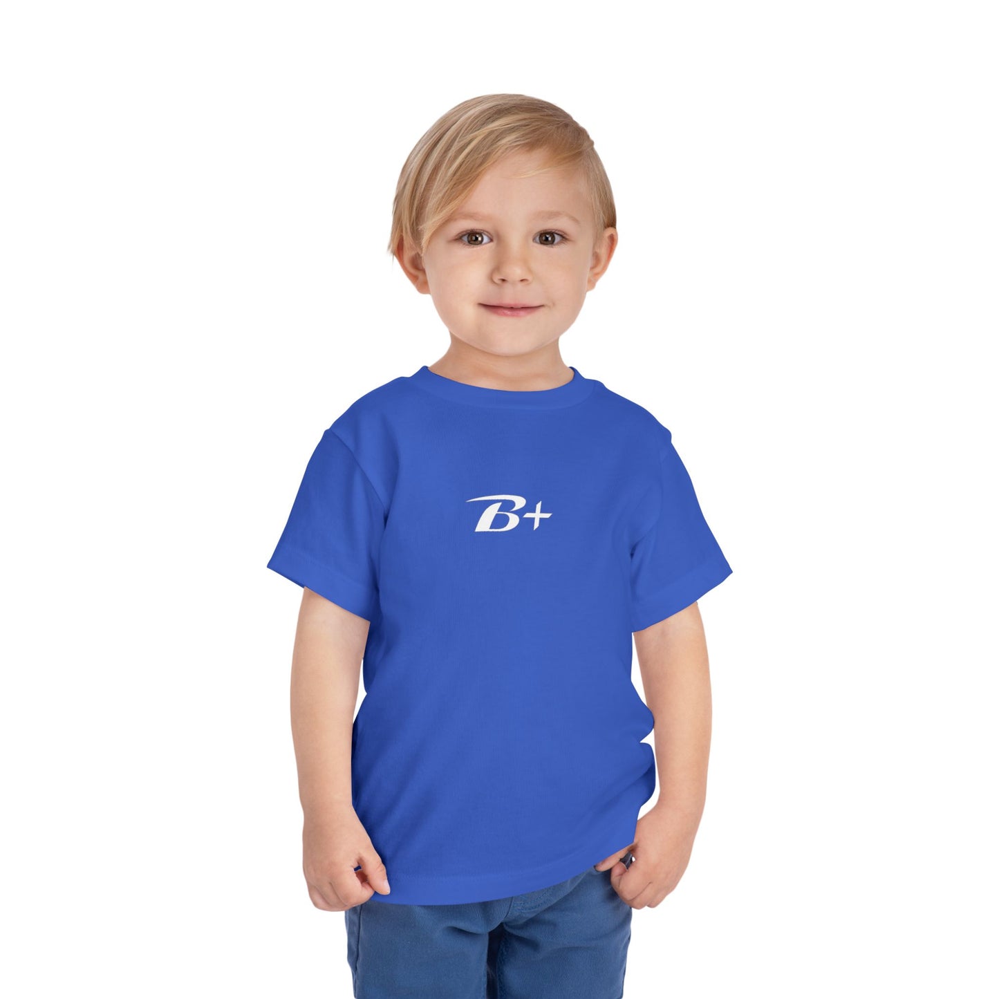 B+ Blood Type Toddler Tee — Cute Kids Short Sleeve Shirt