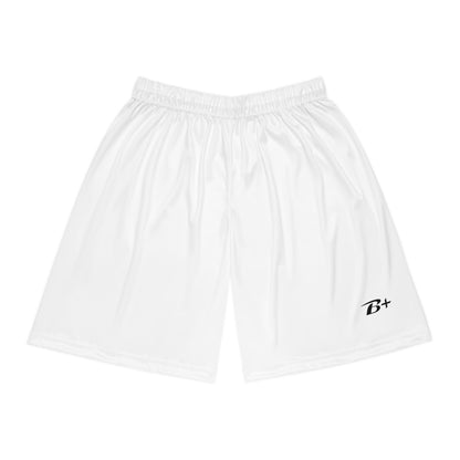 White Basketball Shorts — Athletic AOP Performance Shorts