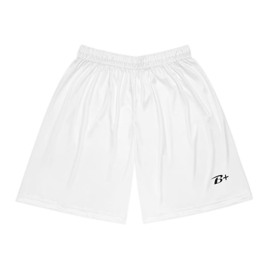 White Basketball Shorts — Athletic AOP Performance Shorts