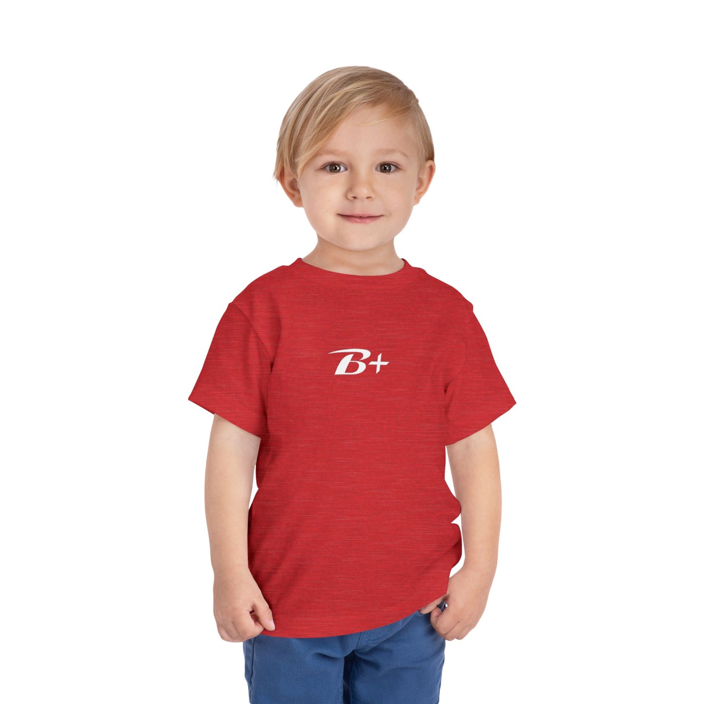 B+ Blood Type Toddler Tee — Cute Kids Short Sleeve Shirt