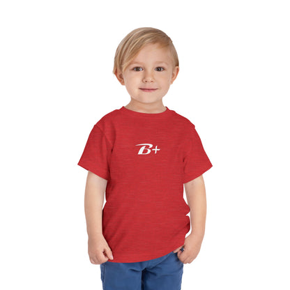 B+ Blood Type Toddler Tee — Cute Kids Short Sleeve Shirt