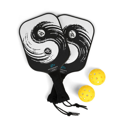 Pickleball Paddle Set — Yin Yang Design Pickleball Kit with Balls
