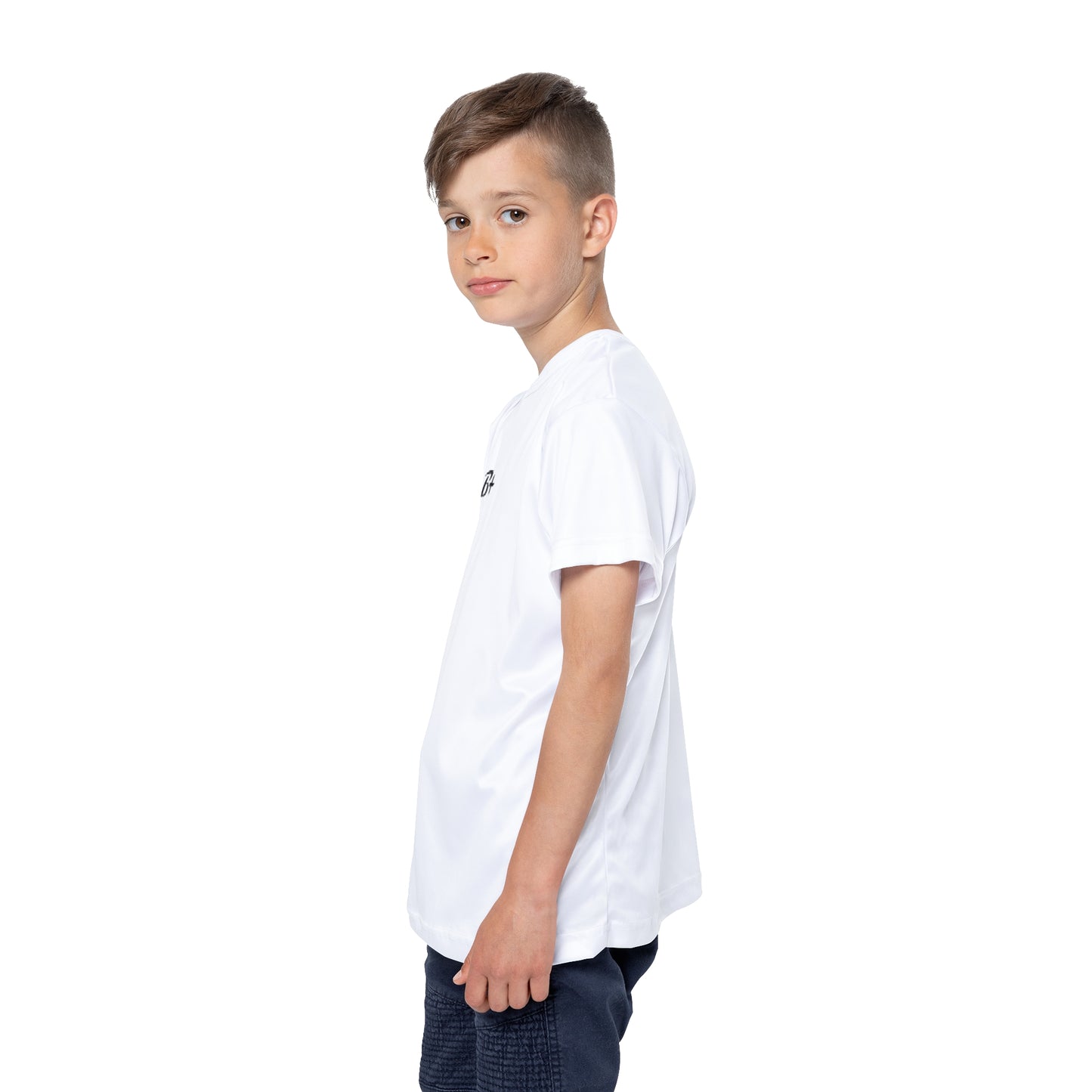 Kids Sports Jersey - B+ Minimal Athletic Tee for Boys & Girls