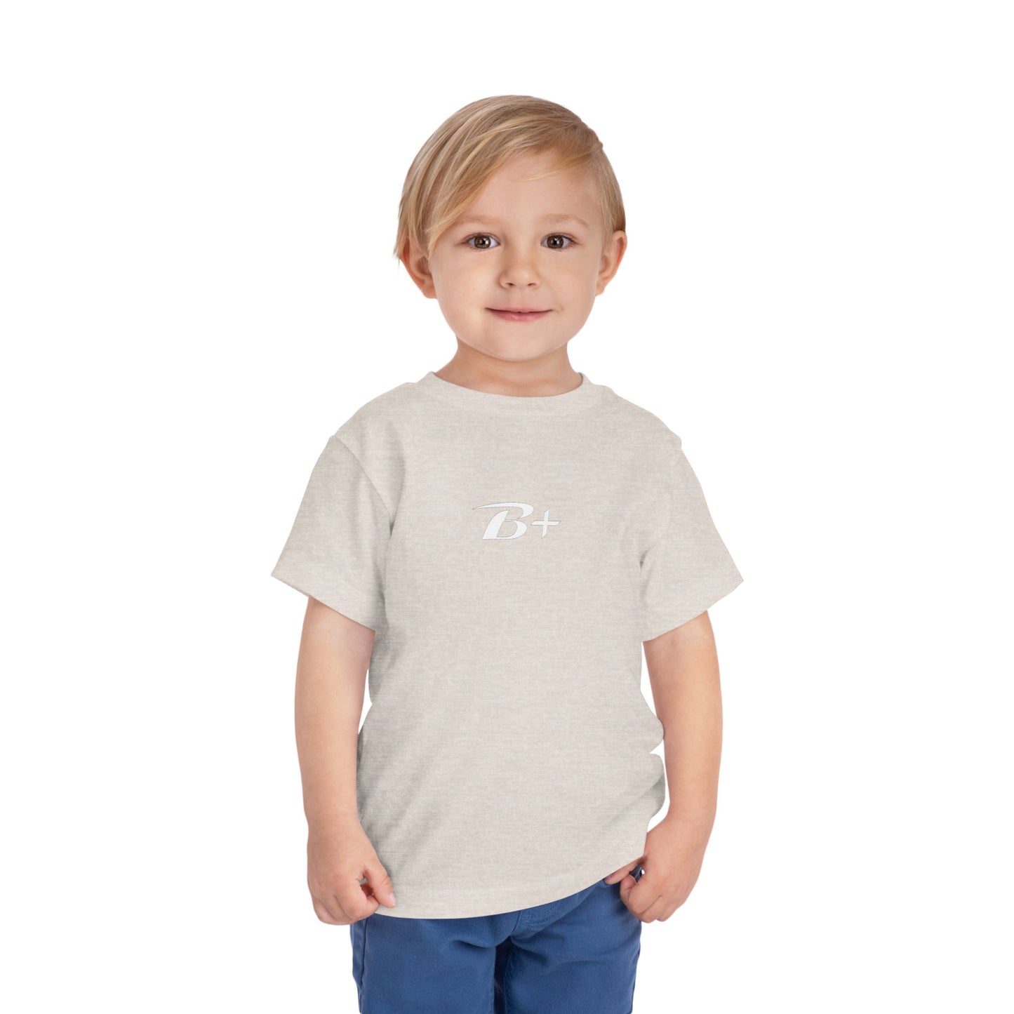 B+ Blood Type Toddler Tee — Cute Kids Short Sleeve Shirt