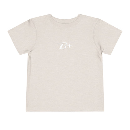 B+ Blood Type Toddler Tee — Cute Kids Short Sleeve Shirt