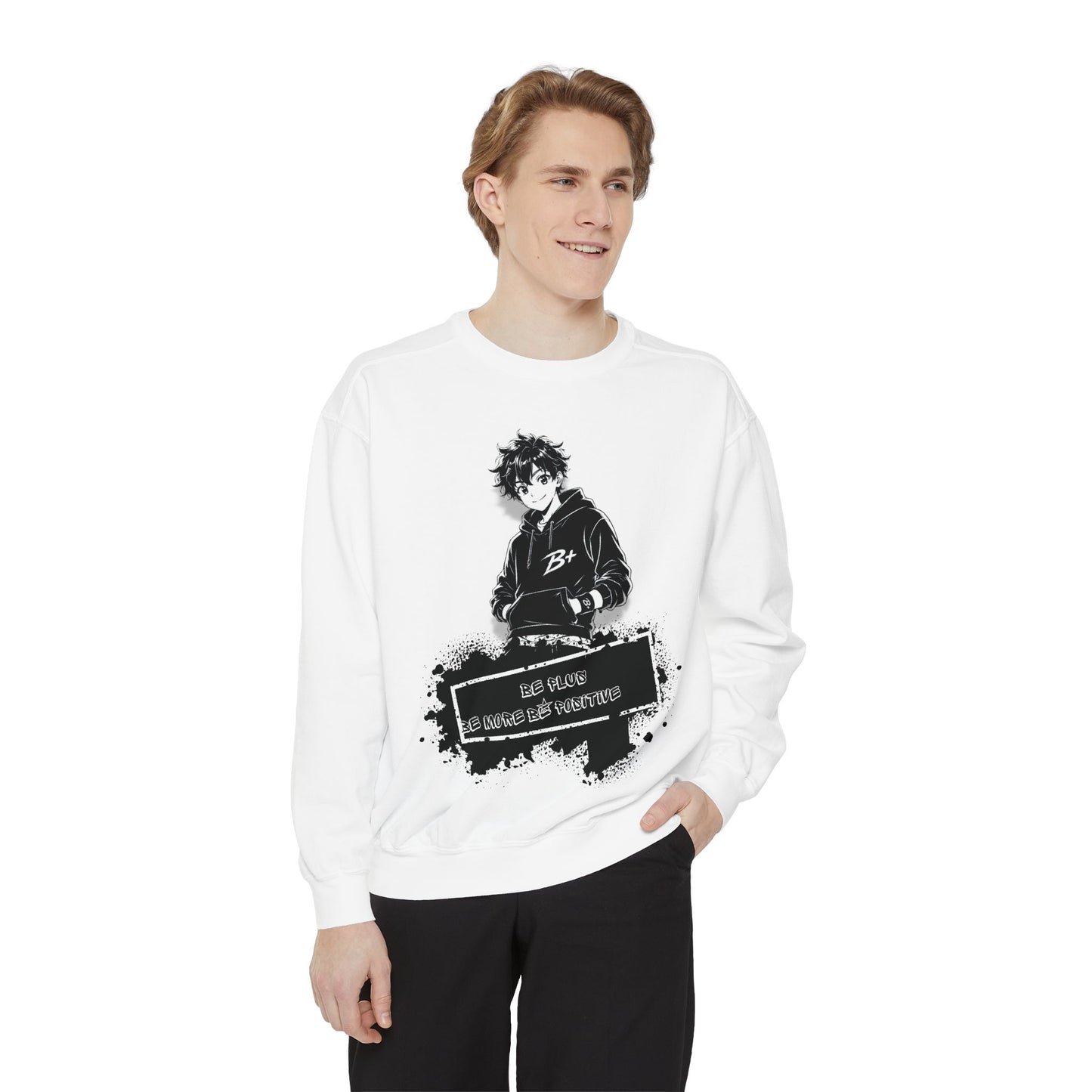 Graphic Anime Sweatshirt — "Be Kind to Those Who Hurt You" Hoodie-Style Pullover