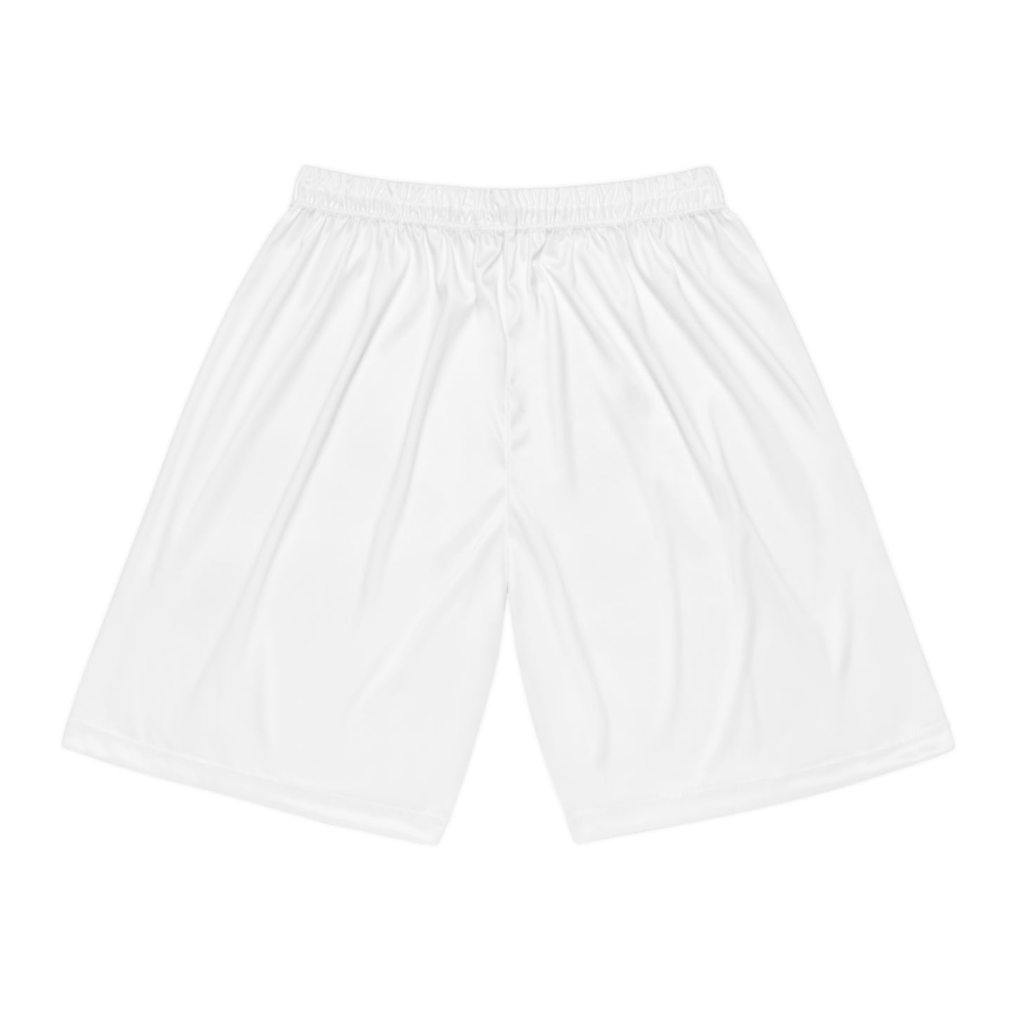 White Basketball Shorts — Athletic AOP Performance Shorts