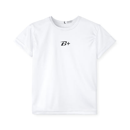 Kids Sports Jersey - B+ Minimal Athletic Tee for Boys & Girls