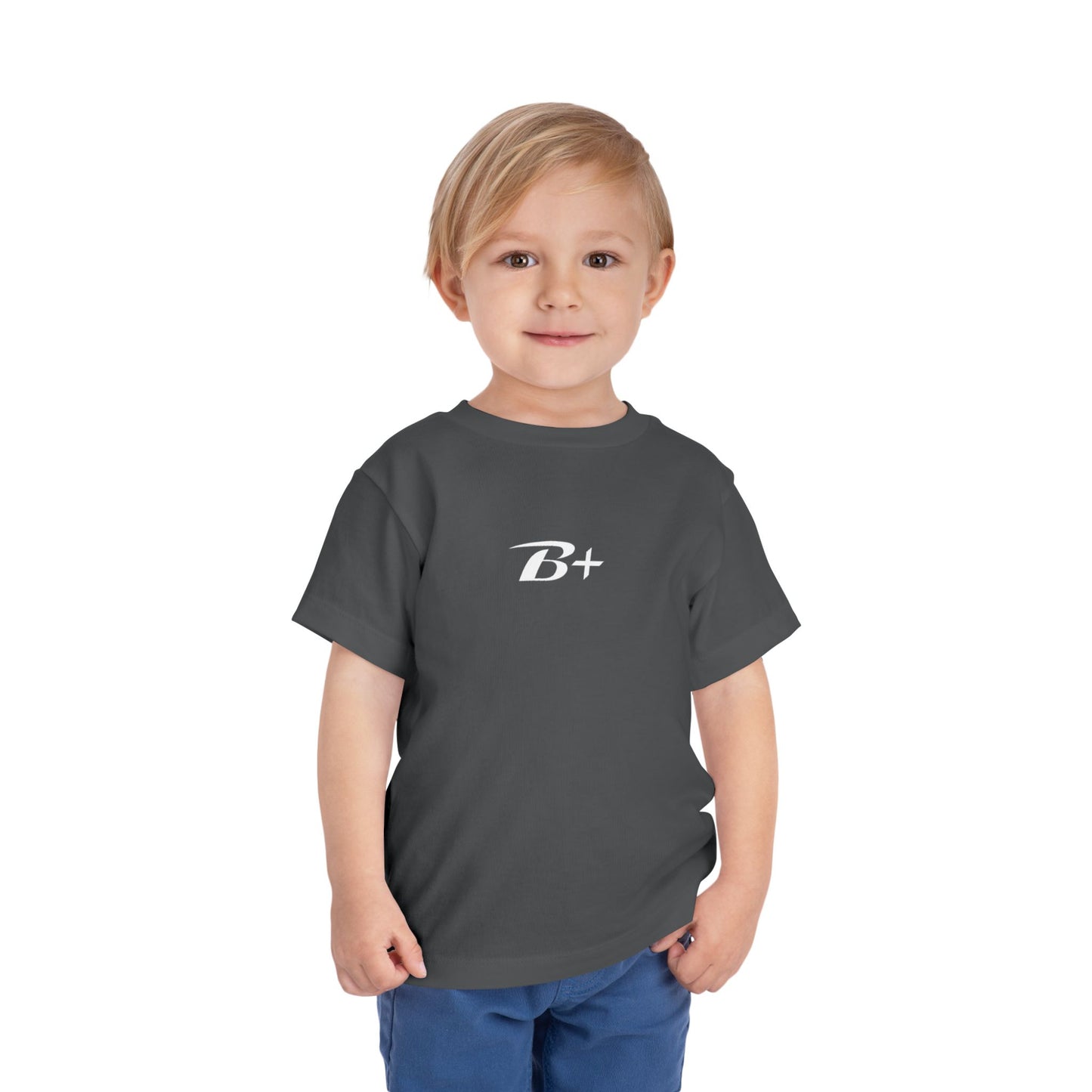 B+ Blood Type Toddler Tee — Cute Kids Short Sleeve Shirt