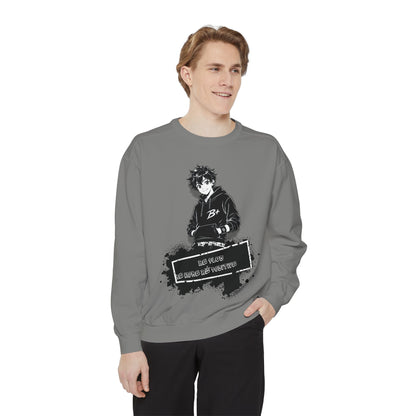 Graphic Anime Sweatshirt — "Be Kind to Those Who Hurt You" Hoodie-Style Pullover