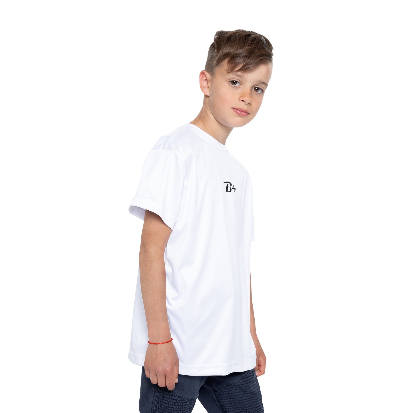 Kids Sports Jersey - B+ Minimal Athletic Tee for Boys & Girls
