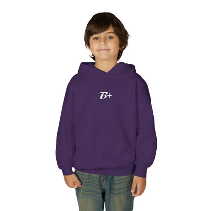 Youth Hoodie — 'B+' Minimal Grade Pride Sweatshirt