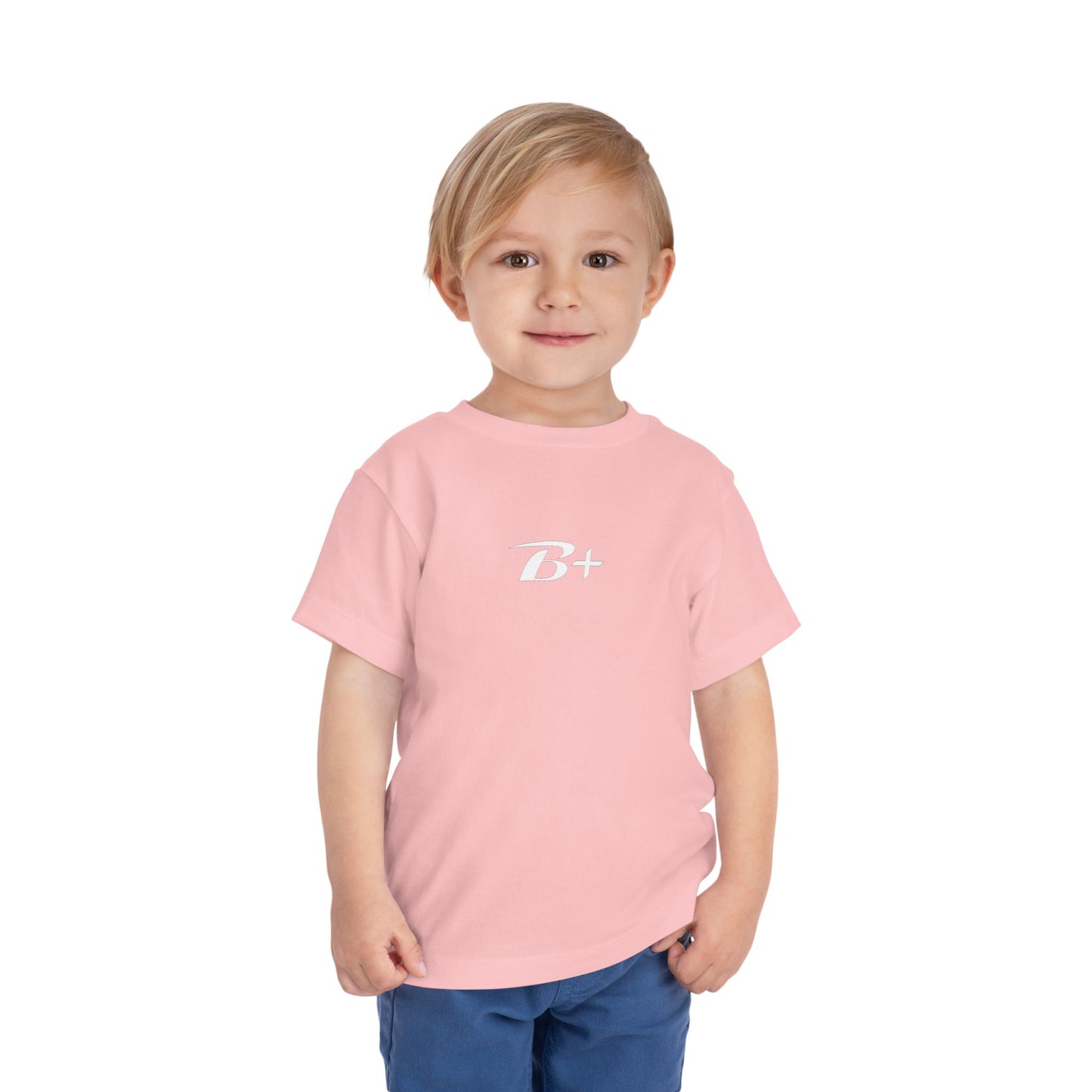 B+ Blood Type Toddler Tee — Cute Kids Short Sleeve Shirt