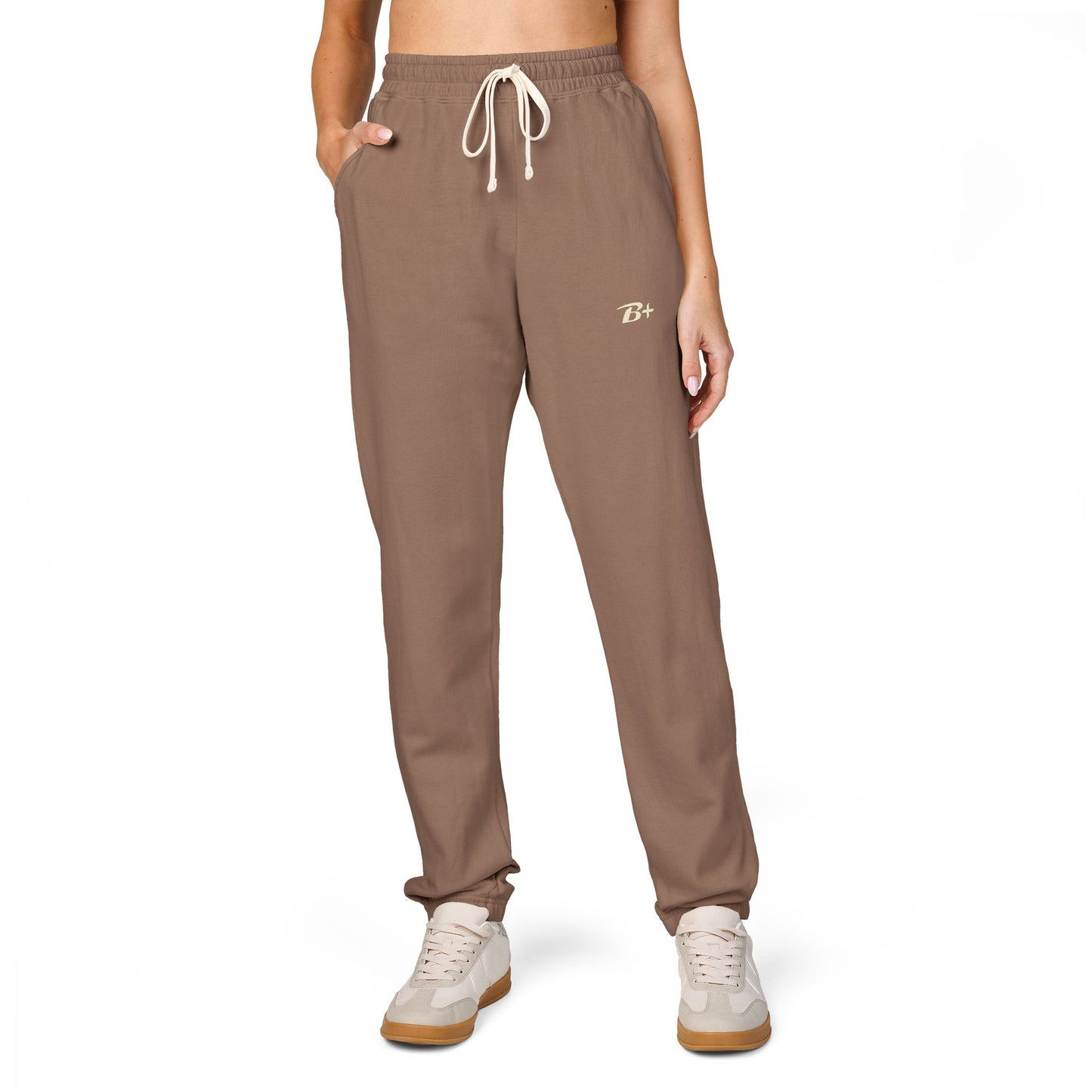Garment-Dyed Fleece Sweatpants — Minimal D+ Logo