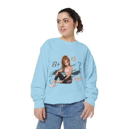B+ Girl Graphic Sweatshirt — 'Be More' Inspirational Casual Pullover