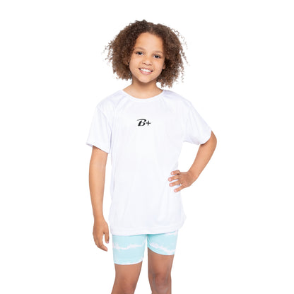 Kids Sports Jersey - B+ Minimal Athletic Tee for Boys & Girls