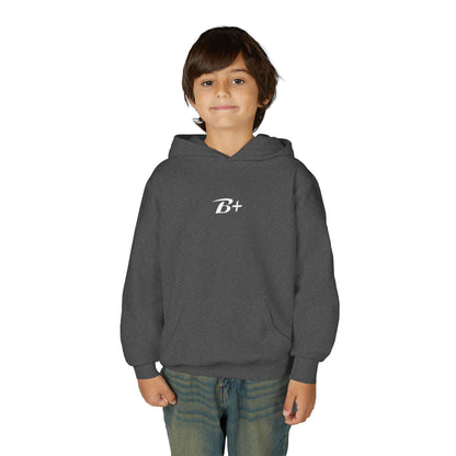 Youth Hoodie — 'B+' Minimal Grade Pride Sweatshirt