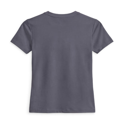 B+ Script Women's Fitted Tee — Minimalist Positive Vibe Graphic Shirt
